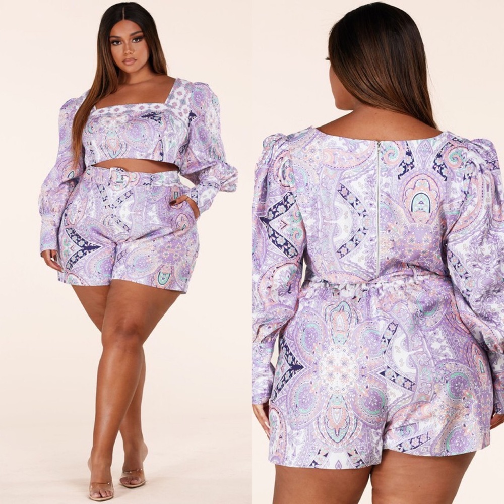 Sweet Lavender Paisley Set
